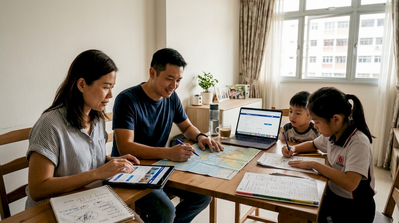 Singapore family planning Vietnam tour at home