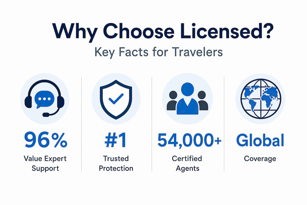 Infographic with key stats about licensed providers