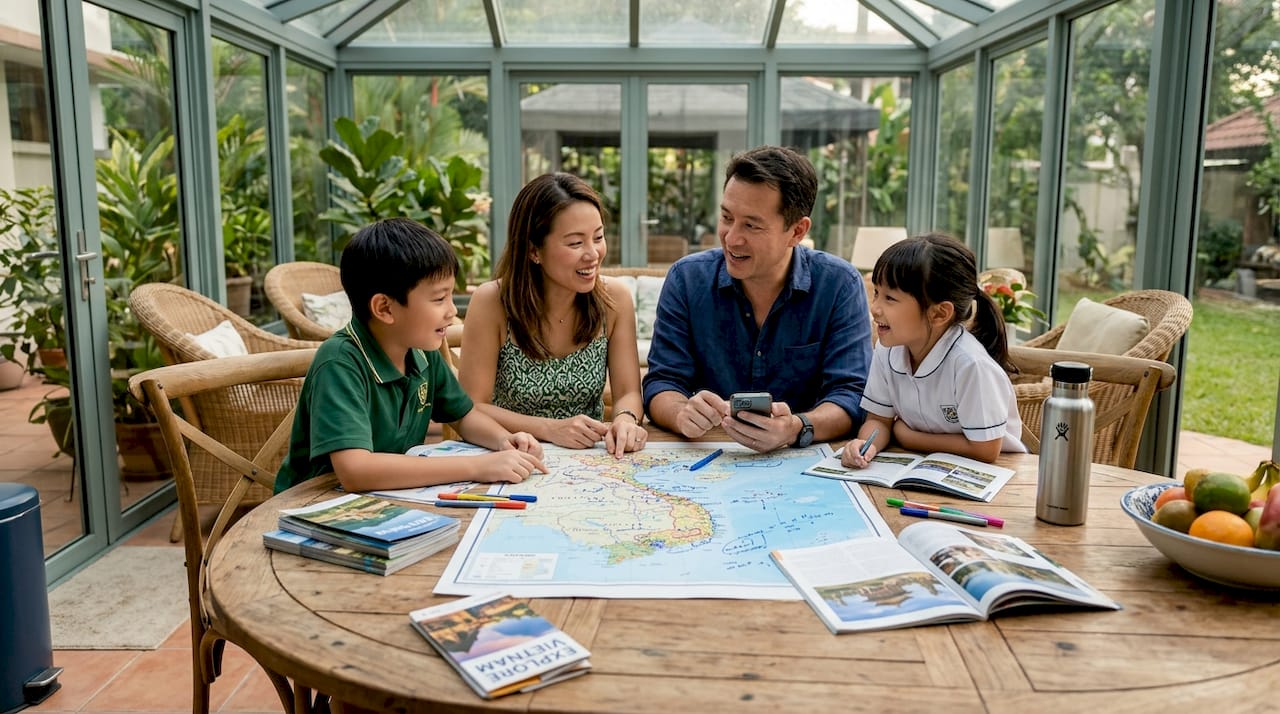 Family-friendly tour options in Vietnam for Singaporean families