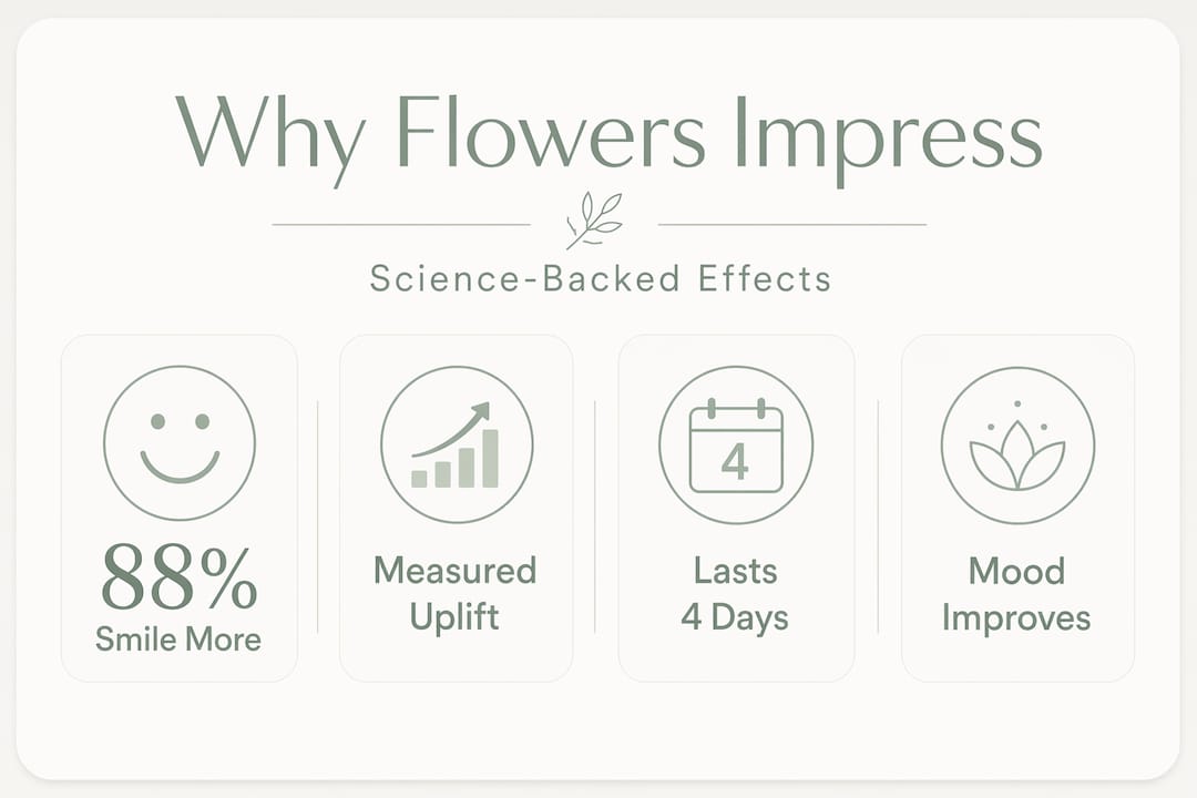 Infographic of floral gifts’ emotional benefits