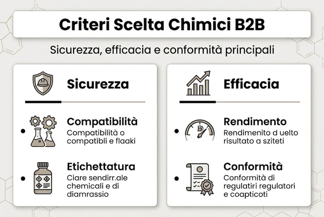 Infografica: come scegliere i prodotti chimici per il B2B