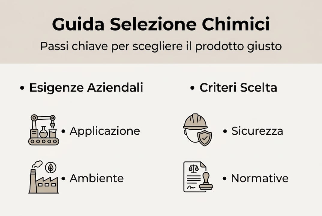Infografica: come scegliere i prodotti chimici industriali giusti