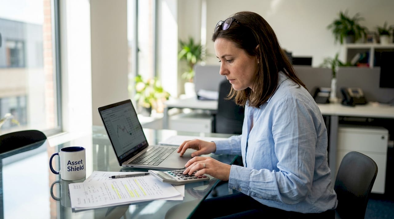 Finance manager planning currency diversification