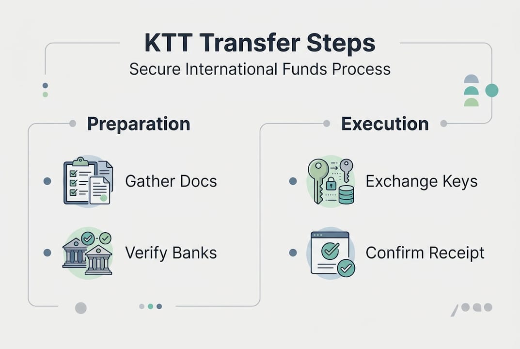 Infographic of KTT funds transfer steps