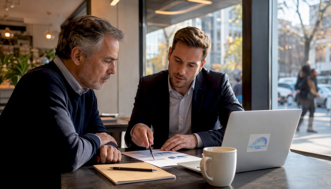 Advisor and client reviewing onboarding documents