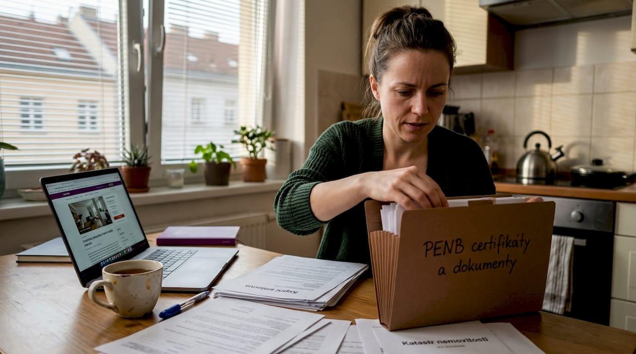 Majitelka bytu shání energetický průkaz.