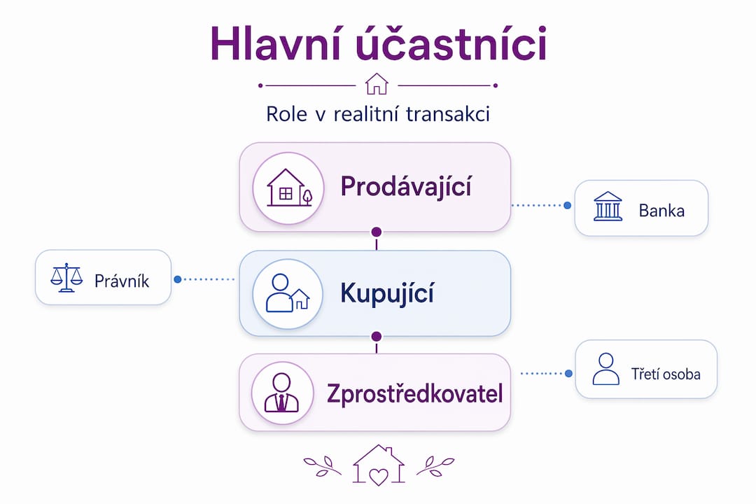 Kdo jsou klíčoví účastníci v procesu prodeje nemovitosti – přehled
