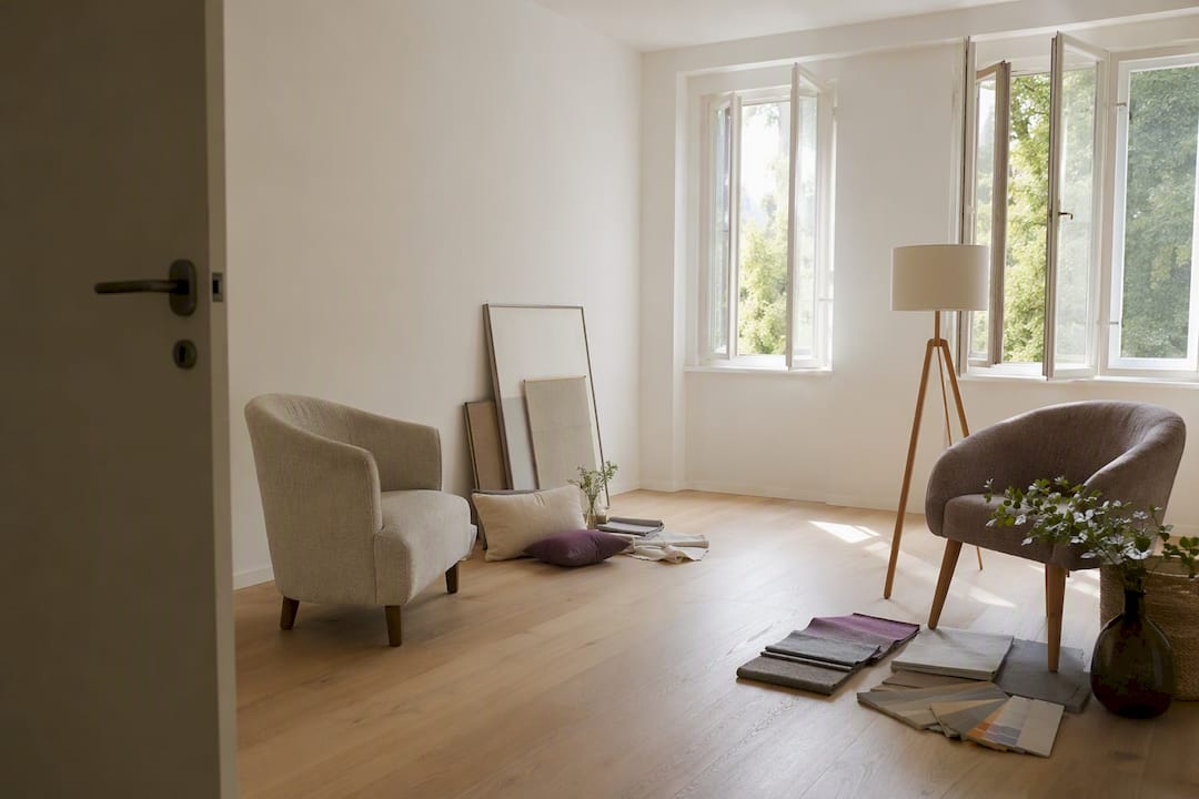 Prázdný pokoj připravený na homestaging