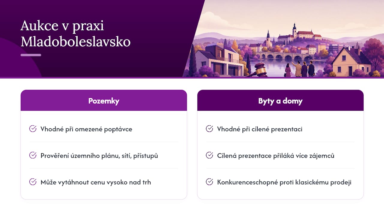 Jak aukce fungují v praxi na Mladoboleslavsku — overview diagram