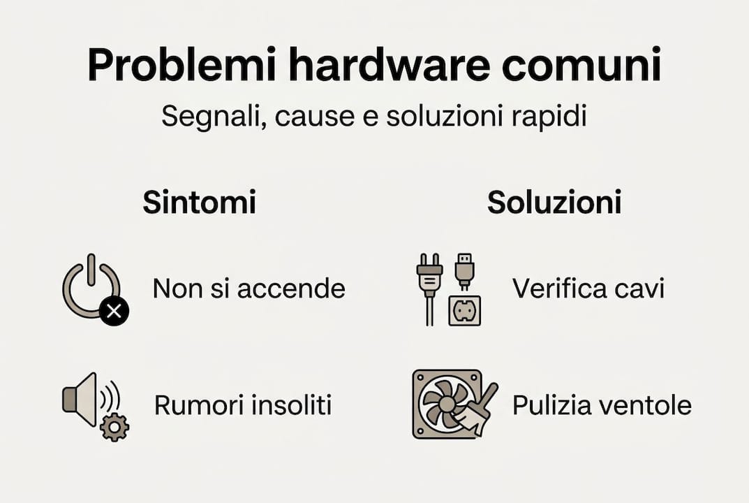 Infografica: i guasti hardware più frequenti e come risolverli