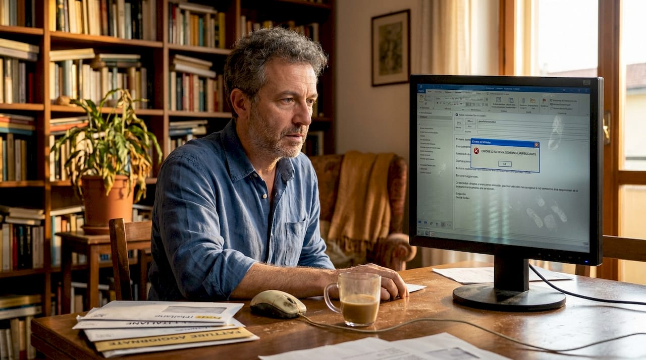 L'utente rileva problemi hardware mentre utilizza il computer a casa.