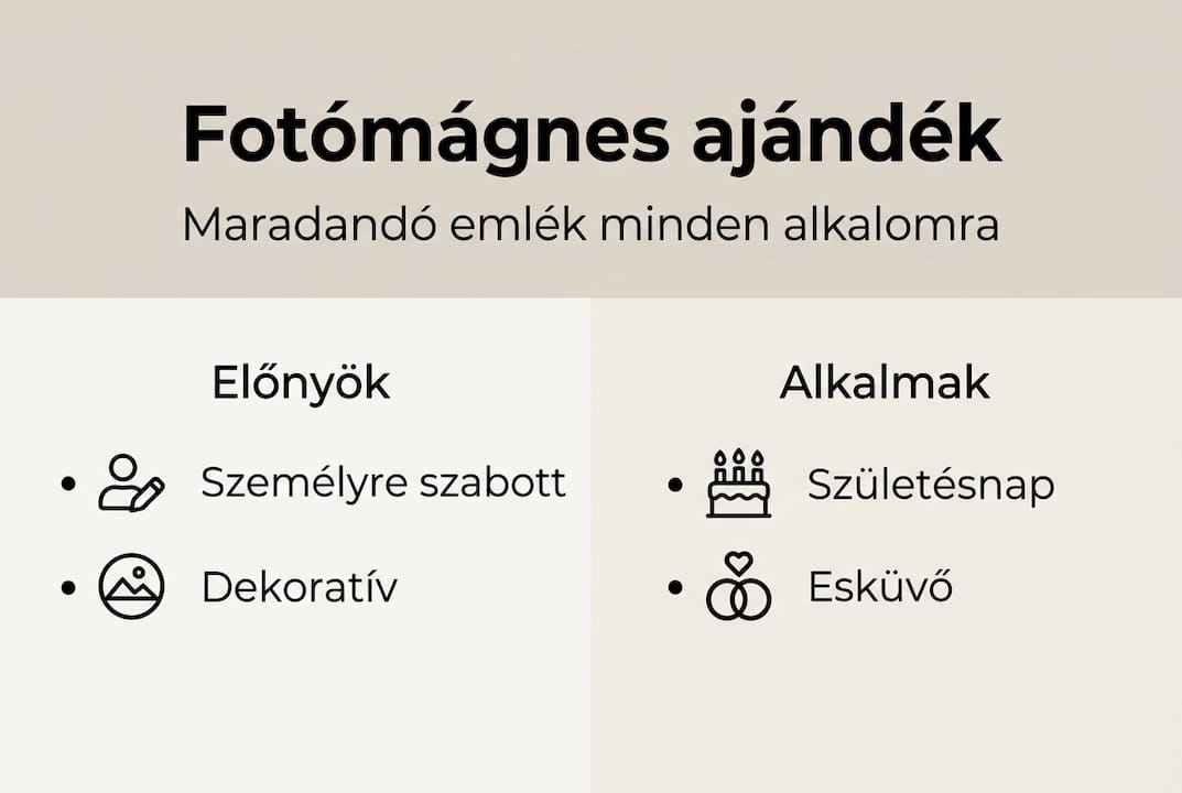 Infografika: Miért érdemes fotómágnest választani? – A legfontosabb előnyök egy helyen