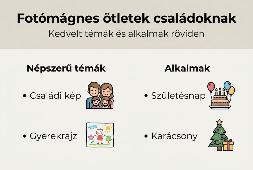 Infografika: Így lesz a fotómágnesből igazán személyes családi ajándék