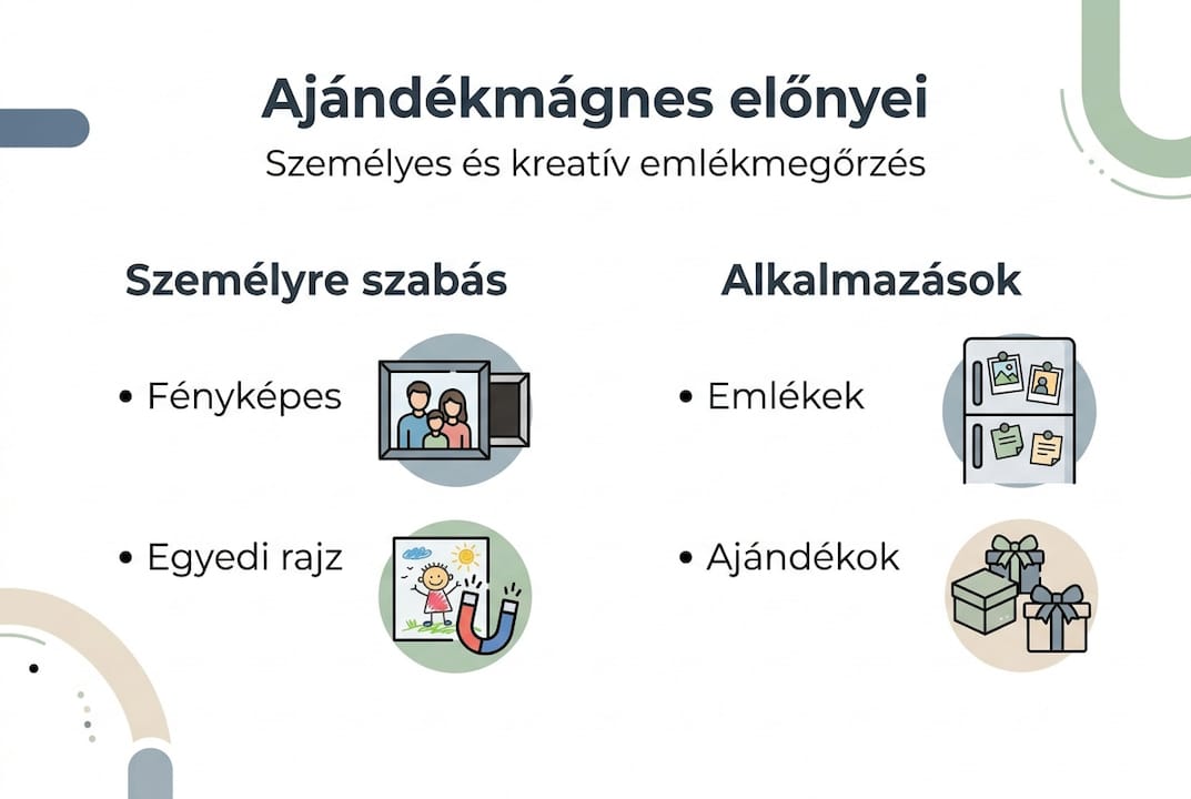 Ajándékmágnes – infografika a legfontosabb jellemzőkről