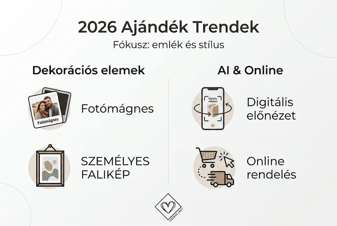 2026 legújabb ajándéktrendjei – infografika az egyedi ötletekről