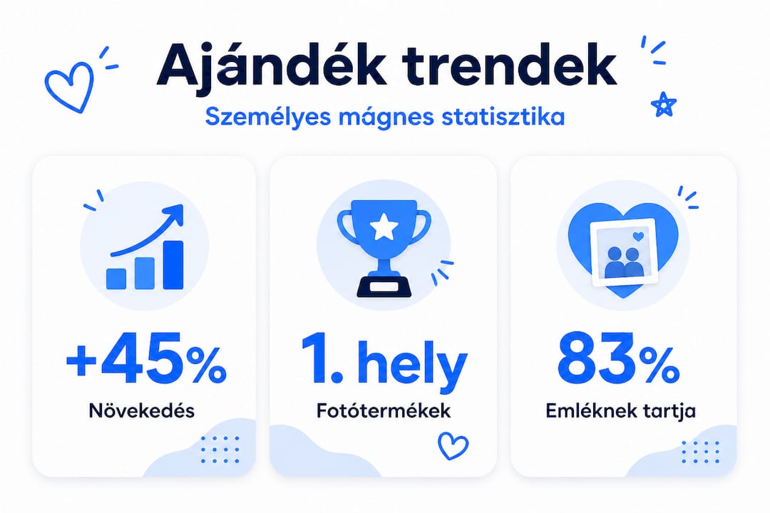 Érdekes adatok és statisztikák a hűtőmágnesek ajándékozásáról – infografika