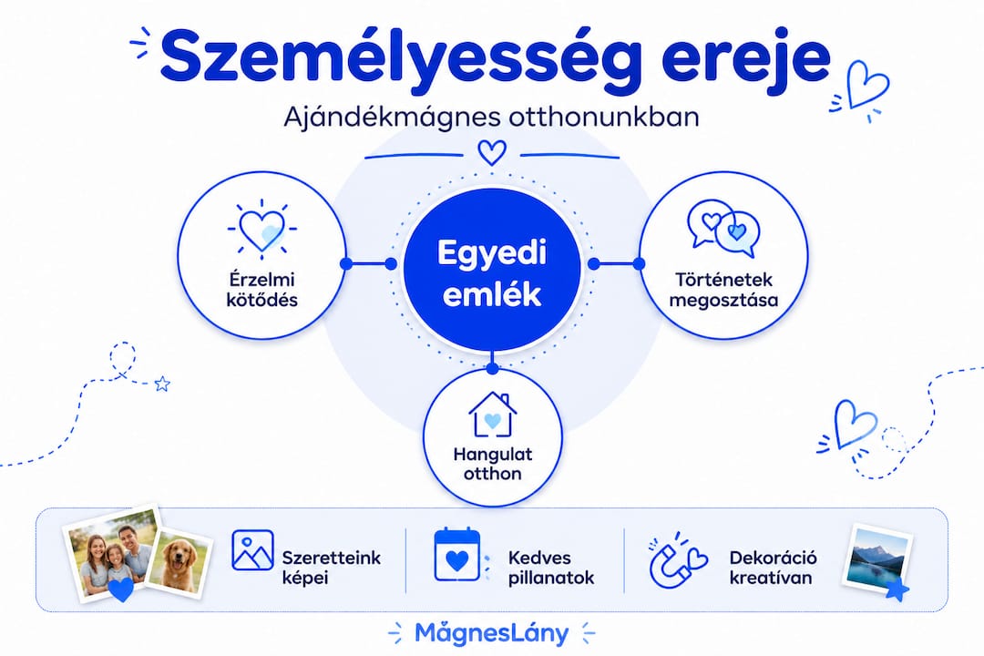 Infografika: Miért olyan személyesek az ajándékmágnesek, és milyen szerepet töltenek be otthonunkban?
