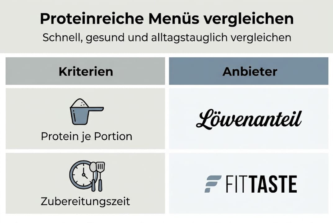 Übersicht: Worauf kommt es bei proteinreichen Gerichten an – wichtige Auswahlkriterien und Anbieter im Vergleich
