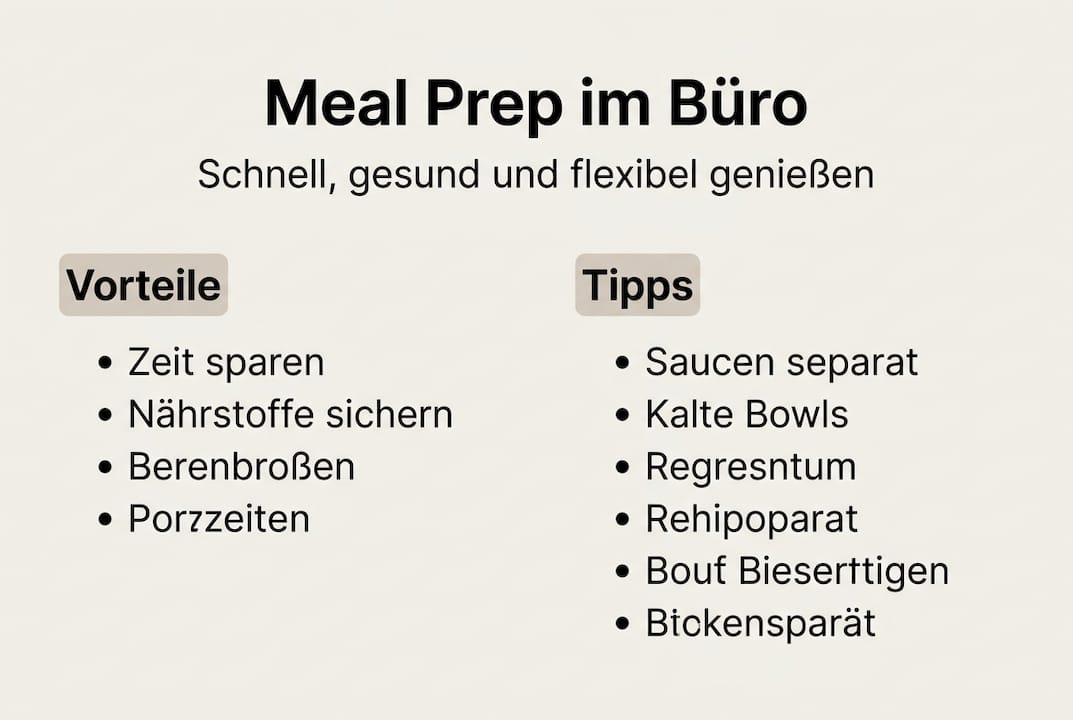 Infografik: Meal Prep – Tipps und warum es sich lohnt