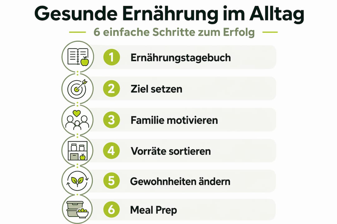 Schritt-für-Schritt-Anleitung: In sechs Etappen zu einer neuen Ernährungsweise
