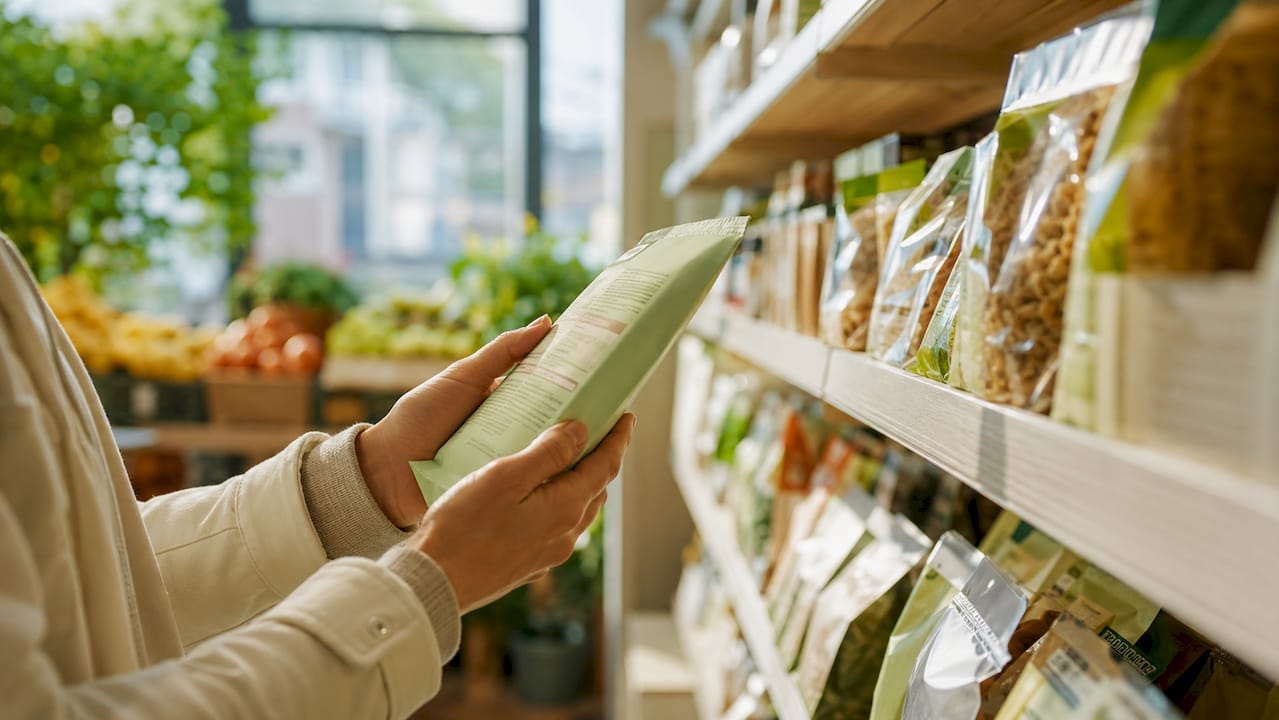 Im Supermarkt überprüfen viele beim Einkaufen die Zutatenliste und achten dabei besonders auf Allergene.