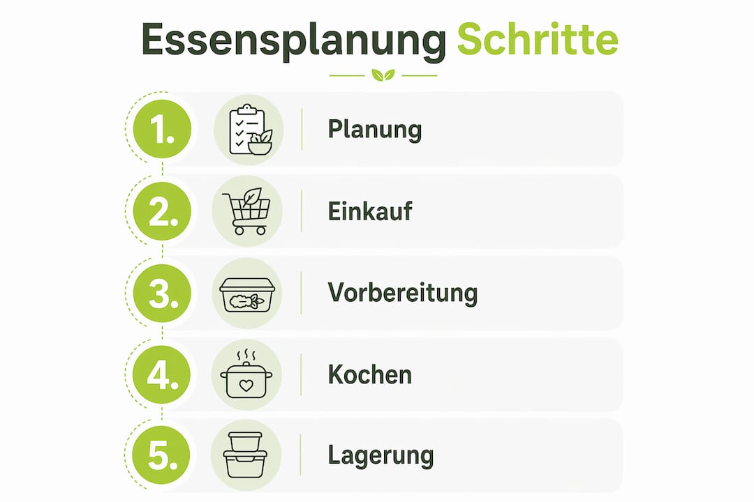 Grafik: So planst du deine Mahlzeiten Schritt für Schritt