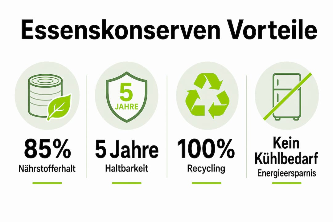 Infografik: Warum Konserven eine clevere Wahl sind – die wichtigsten Vorteile auf einen Blick