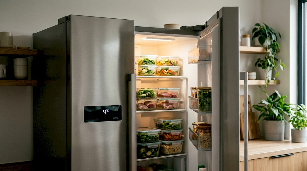 Portionen im Kühlschrank bei 4 Grad lagern