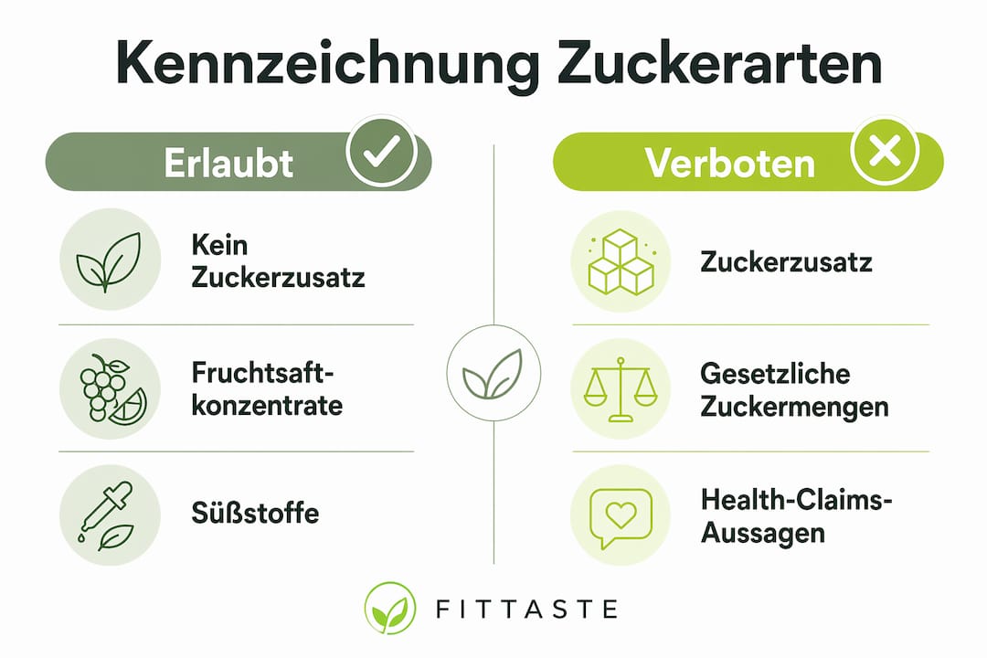 Infografik: Welche Zuckerarten sind erlaubt – welche tabu?