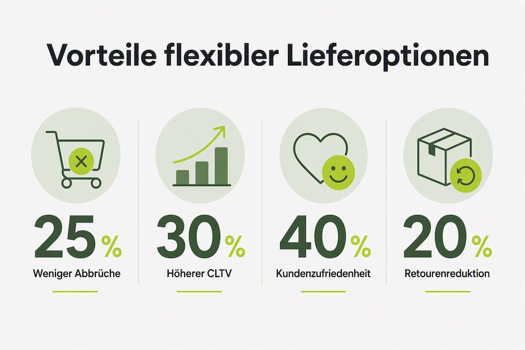 Infografik: Diese Vorteile bieten flexible Liefermöglichkeiten