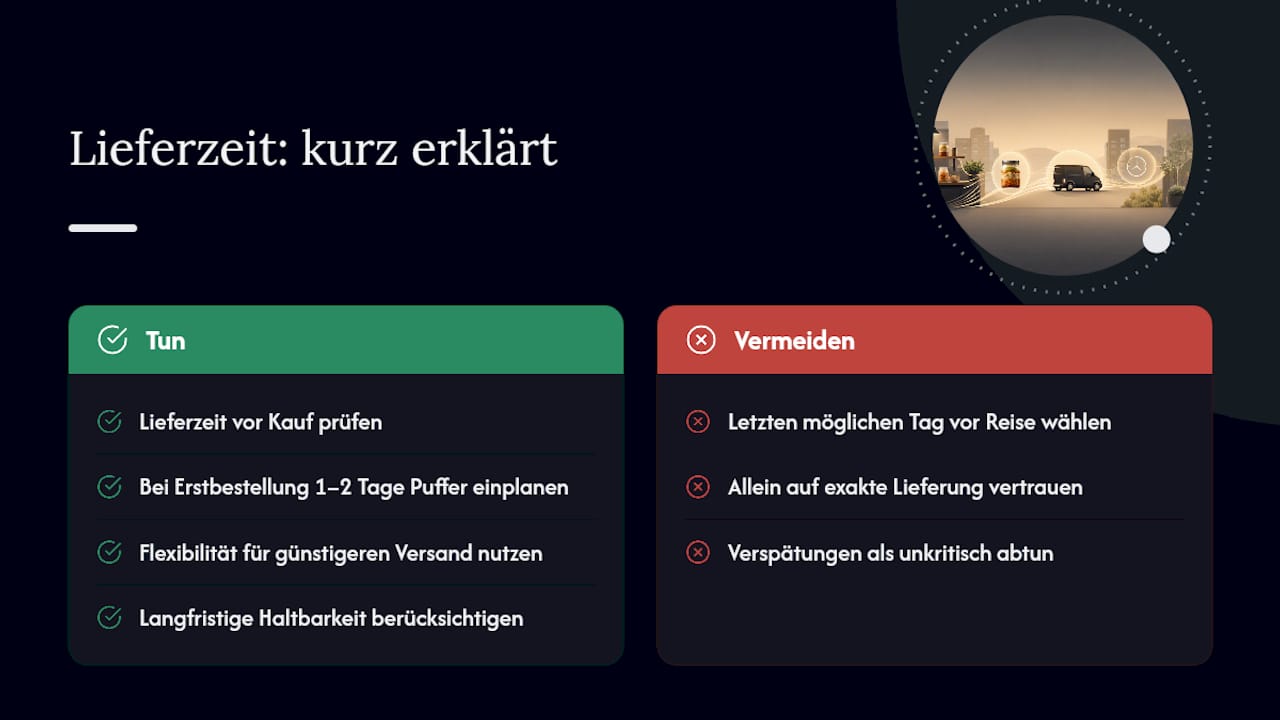 Wie lange dauert die Lieferung wirklich? — overview diagram