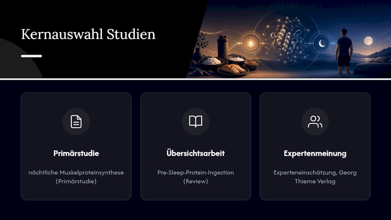 Kernauswahl an Studien und Fachartikeln — overview diagram