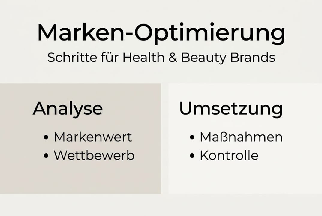 Infografik: Überblick zum Markenoptimierungs-Prozess