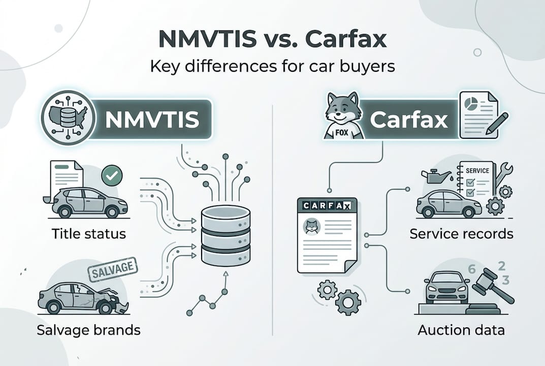 Infographic NMVTIS versus Carfax features