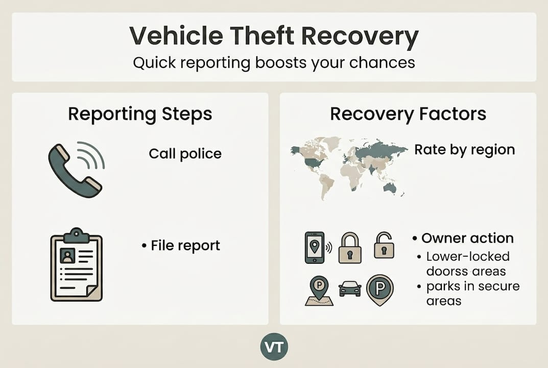 Infographic on vehicle theft reporting benefits