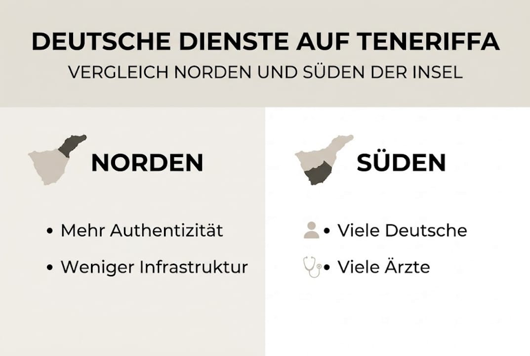 Infografik: Der große Vergleich zwischen Nord- und Süd-Teneriffa