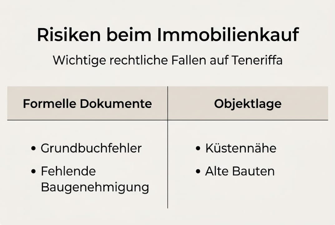Infografik: Die größten Fallstricke beim Immobilienkauf auf einen Blick