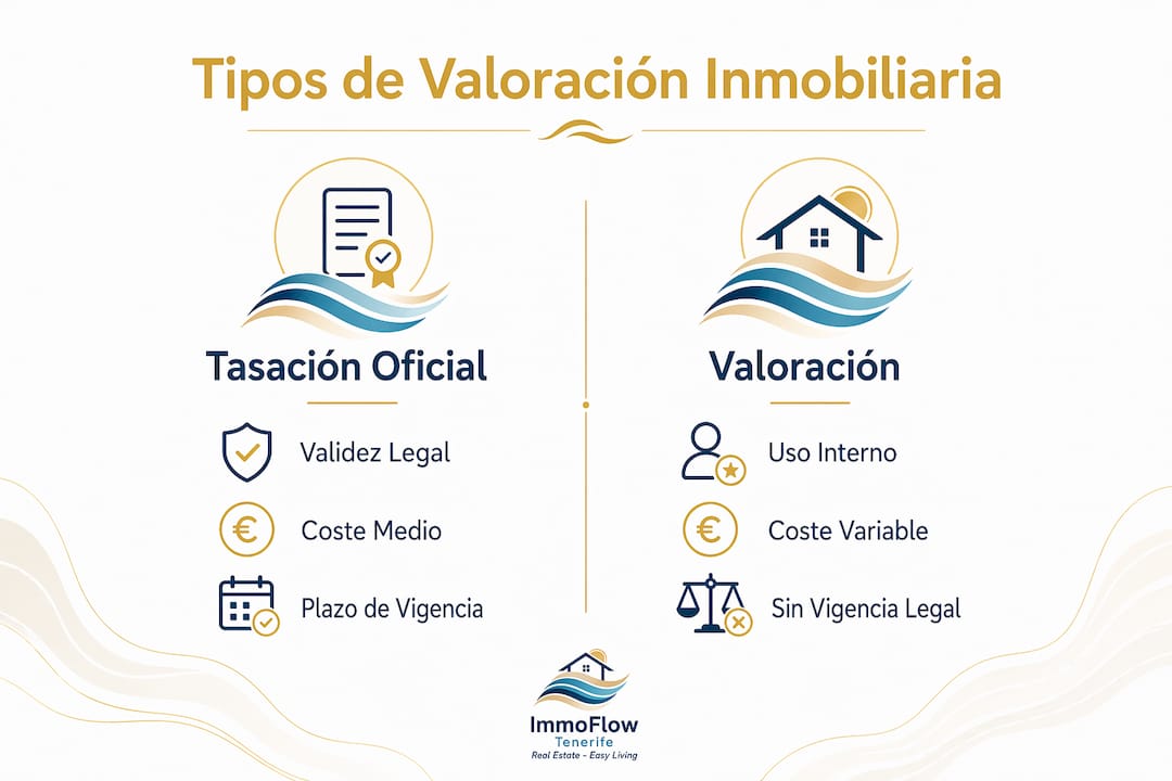 Infografía: Diferencias clave entre los principales métodos de valoración de inmuebles