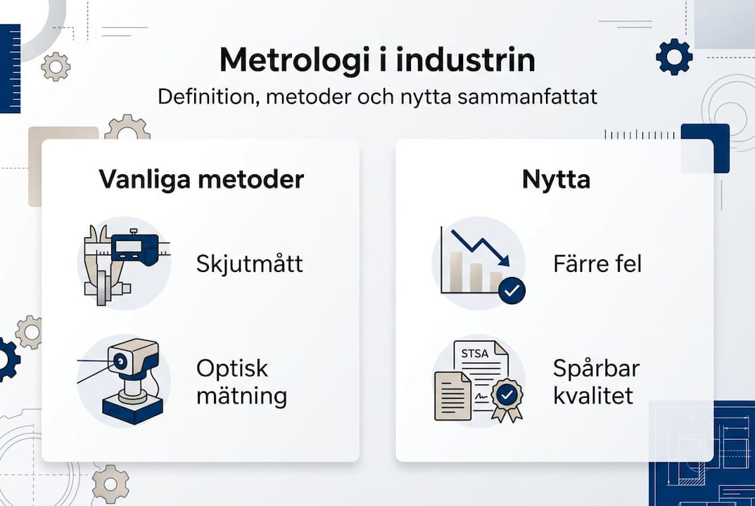 Infografik: Vad är mätteknik? Begrepp, arbetsmetoder och nyttan med noggranna mätningar