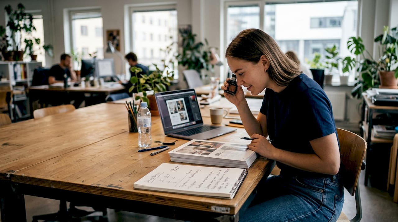 En tekniker utför mätningar med hjälp av en CMM-maskin.