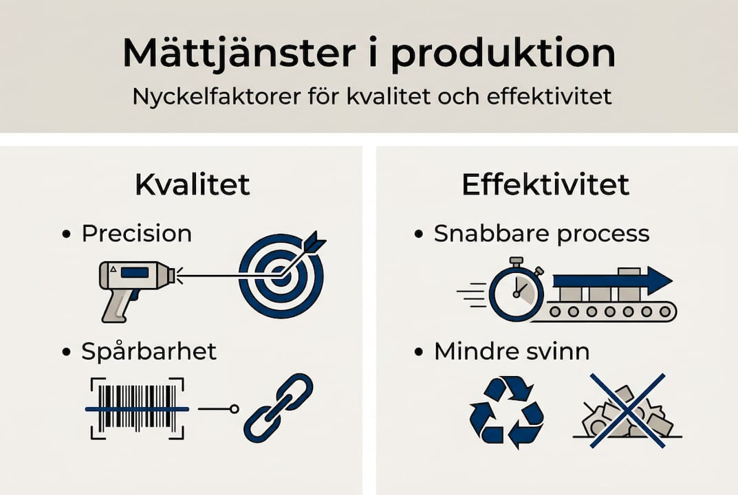 Visuell översikt: Så levererar våra mättjänster högsta kvalitet och effektivitet