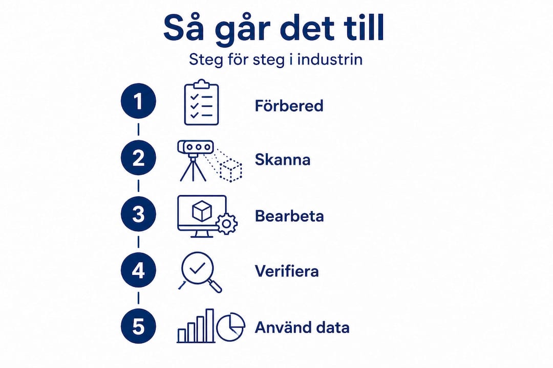 Så går industriell 3D-skanning till – steg för steg