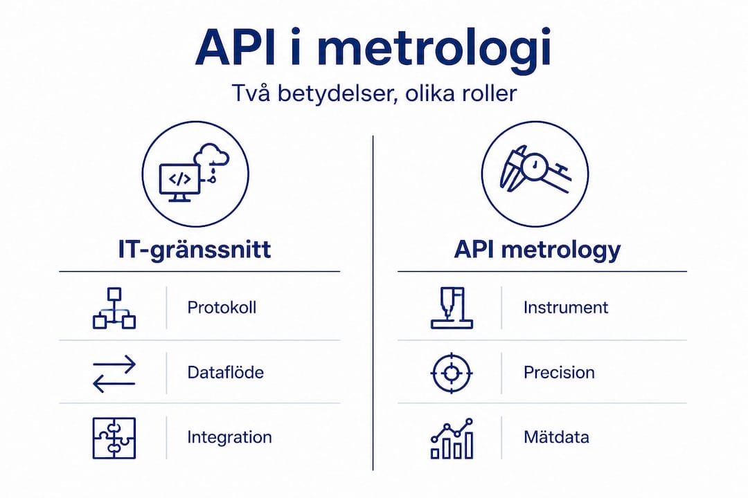 Grafik som visar två olika betydelser av API inom meteorologi