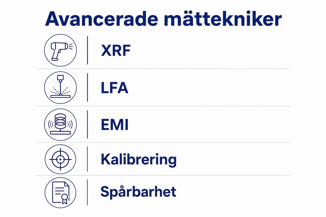 Överskådlig infografik som steg för steg visar hur avancerade mätmetoder går till