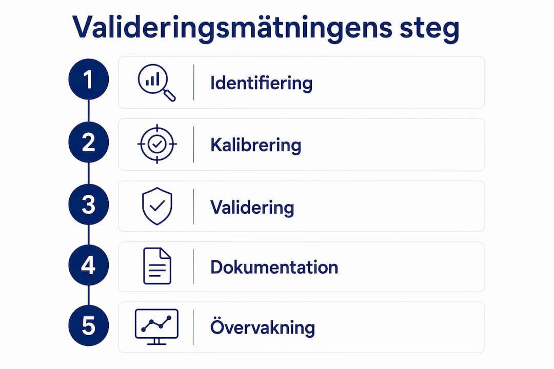 Grafisk översikt: Så går valideringsprocessen till inom industrin