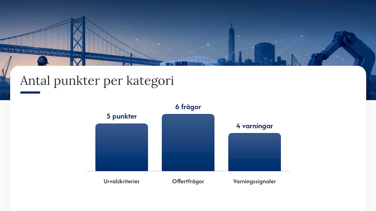 Hur väljer du rätt leverantör i Göteborg? — overview diagram