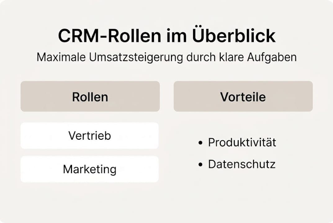Infografik: Wichtige CRM-Rollen und ihr Beitrag zum Umsatzwachstum