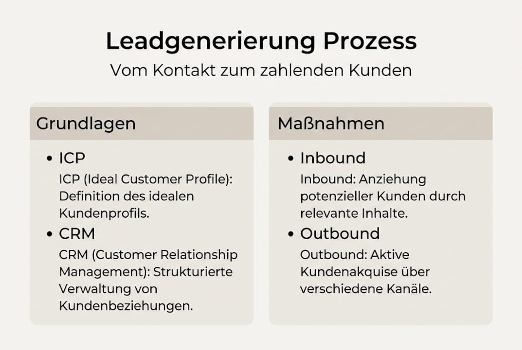 Infografik: Der Weg zur erfolgreichen Leadgenerierung – Grundlagen und bewährte Strategien