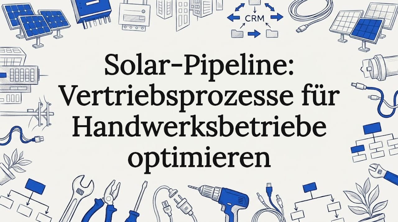 Solar-Pipeline: Vertriebsprozesse für Handwerksbetriebe optimieren