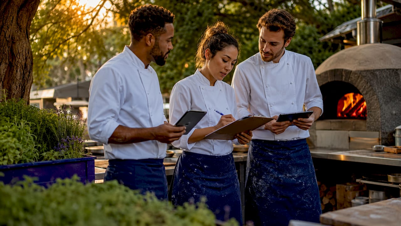 Kitchen staff mapping workflow in commercial kitchen